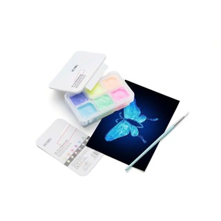 Set màu HIMI dạ quang 6 màu