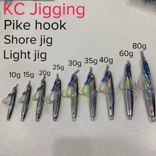 Mồi câu jig cá cơm 10g -> 80g shore light jigging