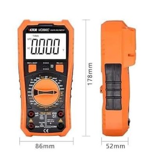 Đồng hồ đa năng Victor VC-890C+, đo điện áp, điện trở, tụ điện chuyên dùng sữa chữa xe máy, sữa chữa điện tử