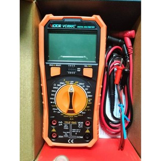 Đồng hồ đa năng Victor VC-890C+, đo điện áp, điện trở, tụ điện chuyên dùng sữa chữa xe máy, sữa chữa điện tử