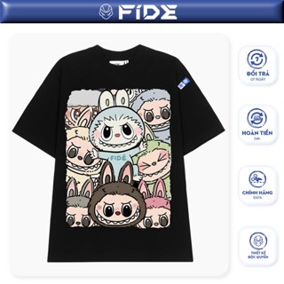 Áo thun FIDE LABUBU phông unisex form rộng local brand nam nữ cổ tròn oversize - AT73