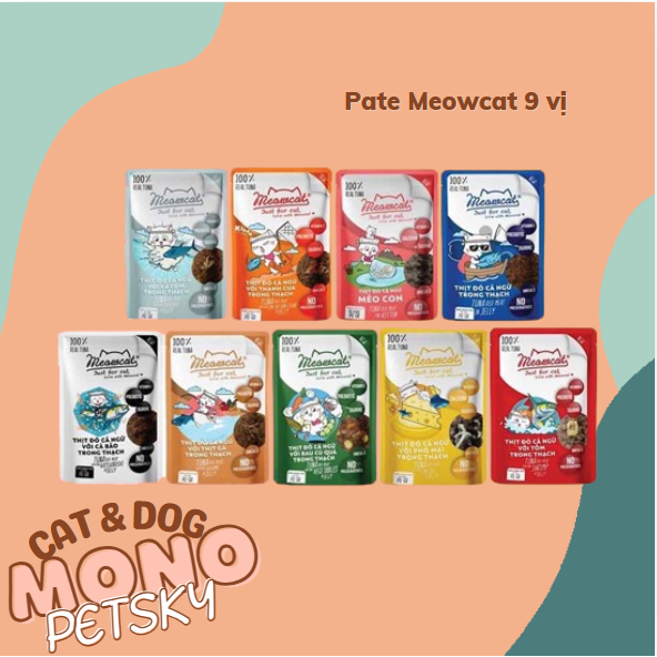 Pate MEOWCAT 70g Cho Mèo Mọi Lứa Tuổi - Thức ăn cho mèo