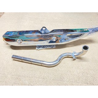 Pô Xe Wave Bô Wave 110 Đít Chu Inox Giả Zin Móc Căng Lắp Cho Wave 50/100/110