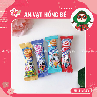 (COMBO 10 CHIẾC) Kẹo mút que Alpenliebe vị Caramen, Nho,Trà sữa, đồ ăn vặt