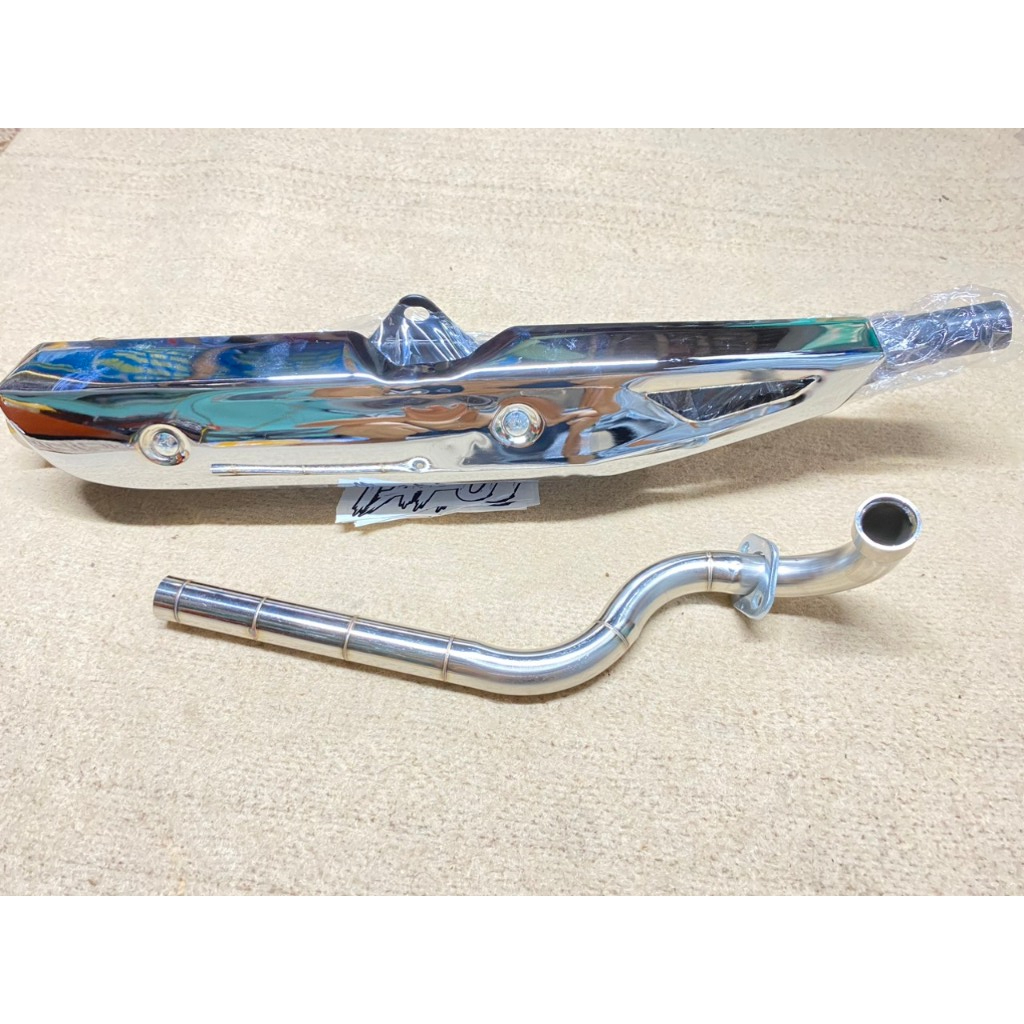 Bô Xe Wave Pô Wave 110 Nhồi Bông Đít Chu Inox Lắp Cho Wave 50/100/110