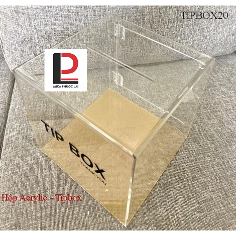 Hộp đựng mica acrylic 20cm (Tip Box)