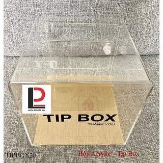 Hộp đựng mica acrylic 20cm (Tip Box)