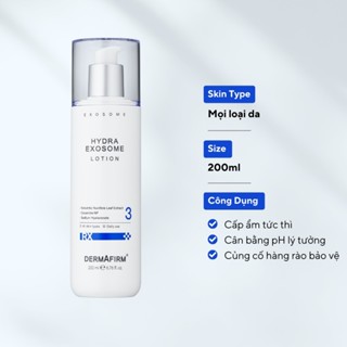 Sữa dưỡng Dermafirm Hydra Exosome Lotion cấp ẩm sâu tái sinh làn da - 200ml - DuocmyphamDrAn