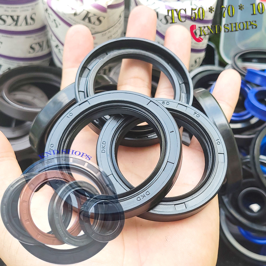 Phốt dầuTC 50*70*10, Phốt chặn nhớt trục chuyên cho phụ tùng xe ba gác, máy bơm và máy sản xuất công