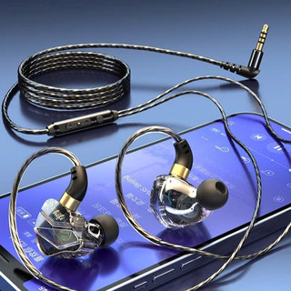  Tai nghe gaming Hifi có dây in ear bass mạnh jack 3.5 dùng cho các dòng điện thoại máy tính bảng,pc 