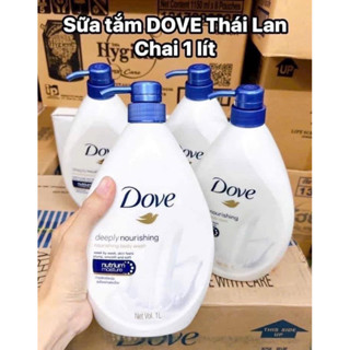 Sữa tắm DOVE Thái Lan chai to 1 lít - sữa tắm dove siêu thấm siêu dưỡng ẩm chai 1000ML hàng nội địa Thái Lan