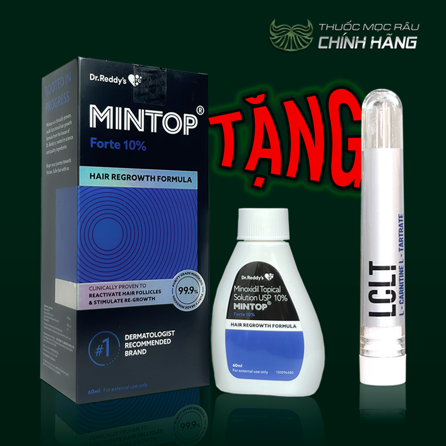 Dung dịch hỗ trợ mọc râu Minoxidil 10% Mintop 60ml LCLT