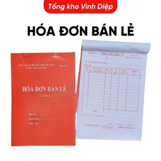 .Hóa đơn bán lẻ 2 liên,1 liên  giấy đẹp