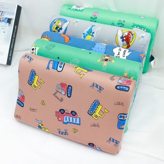 Vỏ gối cao su cho bé từ 1 đến 10 tuổi, gối cao su lượn sóng, vỏ gối cotton thun lạnh cho bé thoáng mát