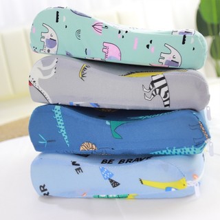 Vỏ gối cao su cho bé từ 1 đến 10 tuổi, gối cao su lượn sóng, vỏ gối cotton thun lạnh cho bé thoáng mát