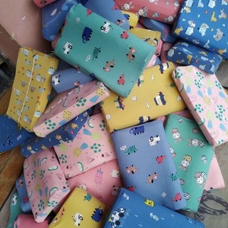 Vỏ gối cao su cho bé từ 1 đến 10 tuổi, gối cao su lượn sóng, vỏ gối cotton thun lạnh cho bé thoáng mát