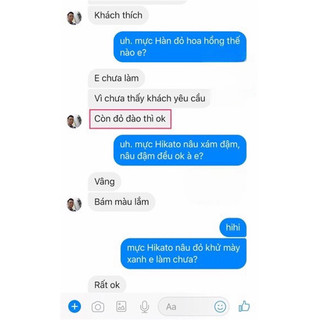 Mực phun xăm Hàn Quốc
