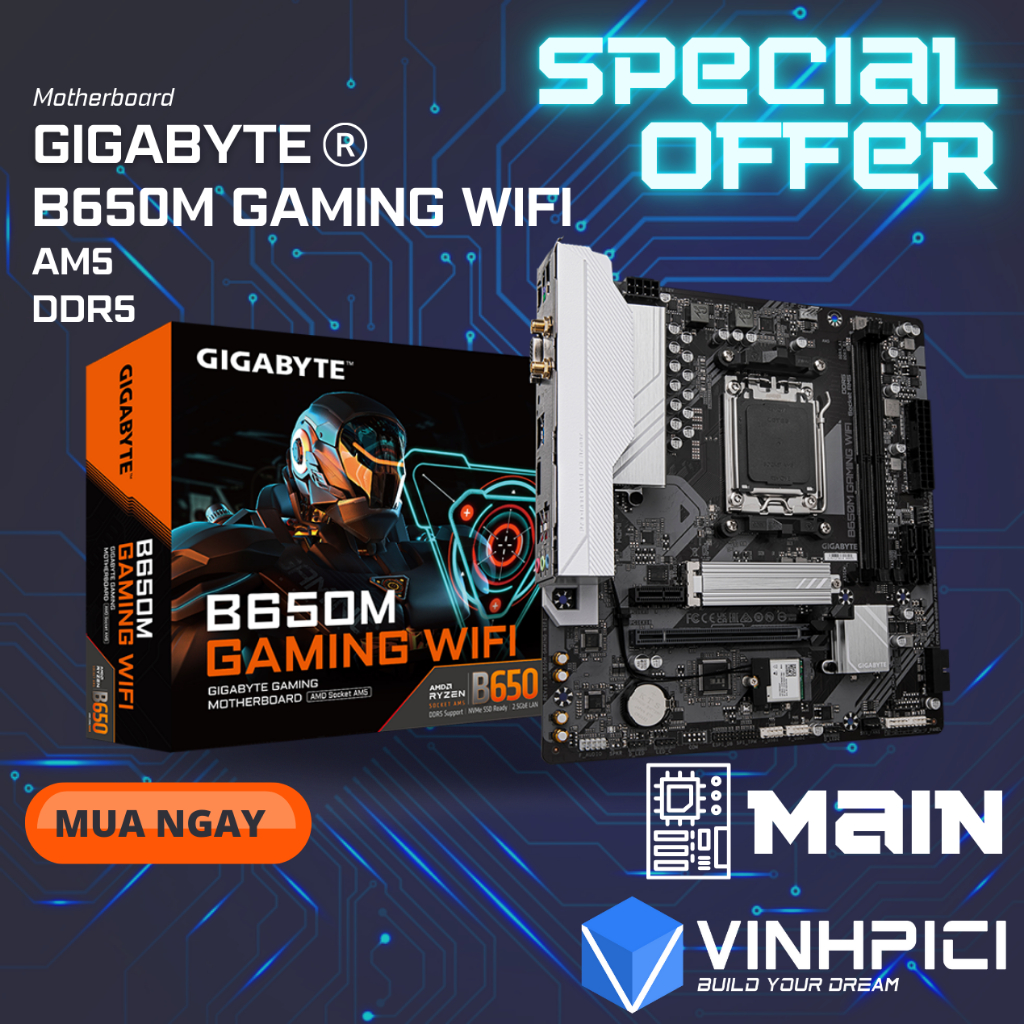 Mainboard GIGABYTE B650M GAMING WIFI [NEW]