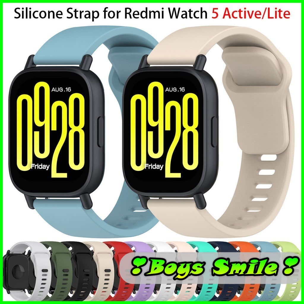 Dây đeo silicon cho Xiao mi Redmi Watch 5 Active / Redmi Watch 5 Lite khóa gài
