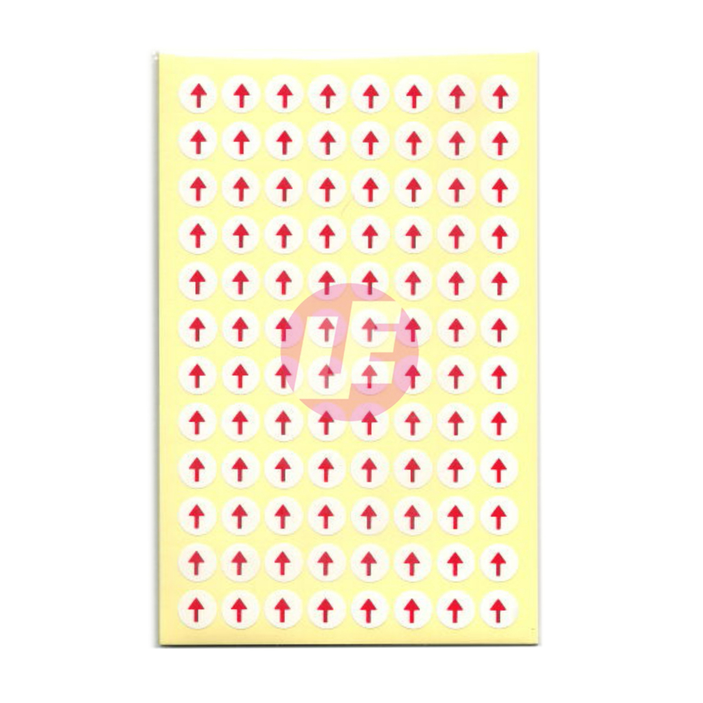 Giấy decal mũi tên (Xấp 10 tờ)