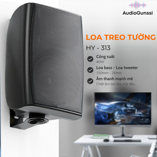 Loa treo tường bluetooth công suất 40W, loa gắn tường phòng khách, nhà hàng, quán cà phê, loa hộp treo tường