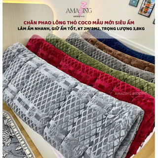 Chăn đại hàn lông thỏ COCO cao cấp kích thước 2m-2m2