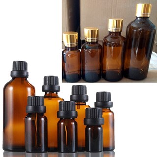 Combo 100 Vỏ Chai thủy tinh đựng tinh dầu ( Chai Trong + nắp vặn + nhỏ giọt) : 10ml 20ml 30ml 50ml 100ml