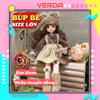 Búp bê cho bé gái barbie bjd công chúa lớn 30cm có khớp, loại to dễ thương đồ chơi baby VERDA