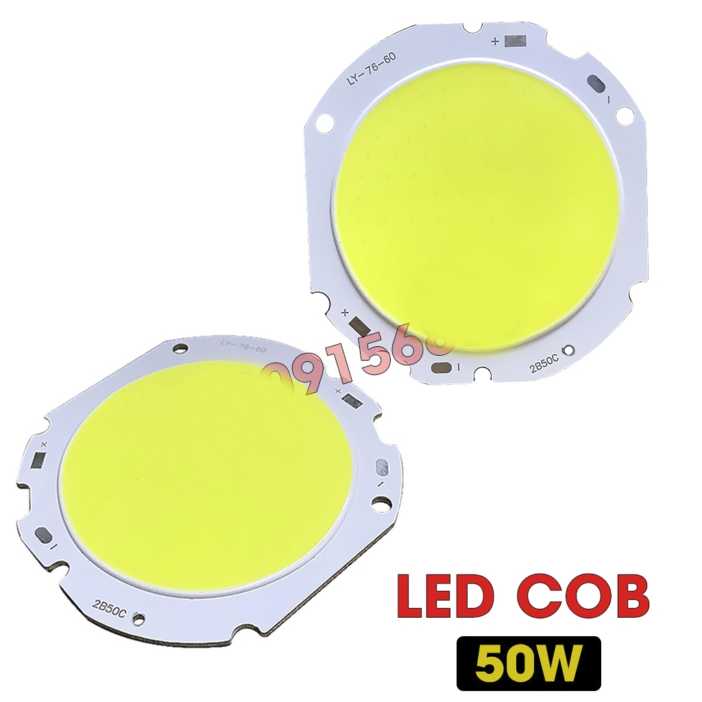 Chip led cob 50w tròn / Điện 150V