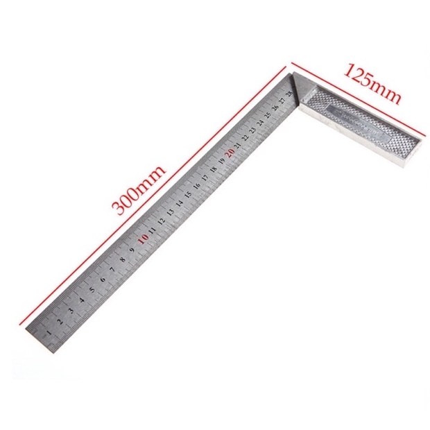 THƯỚC GÓC CÁN NHÔM 30cm