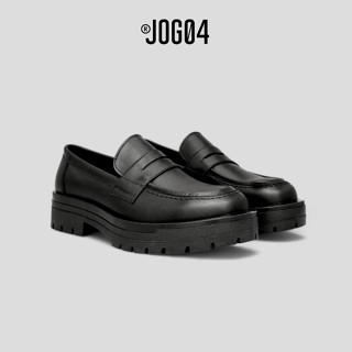 Giày Chunky Loafer D6 - JOG04 , chất liệu da bò Nappa nguyên tấm , đế TPR tăng chiều cao 5cm ( D6 )