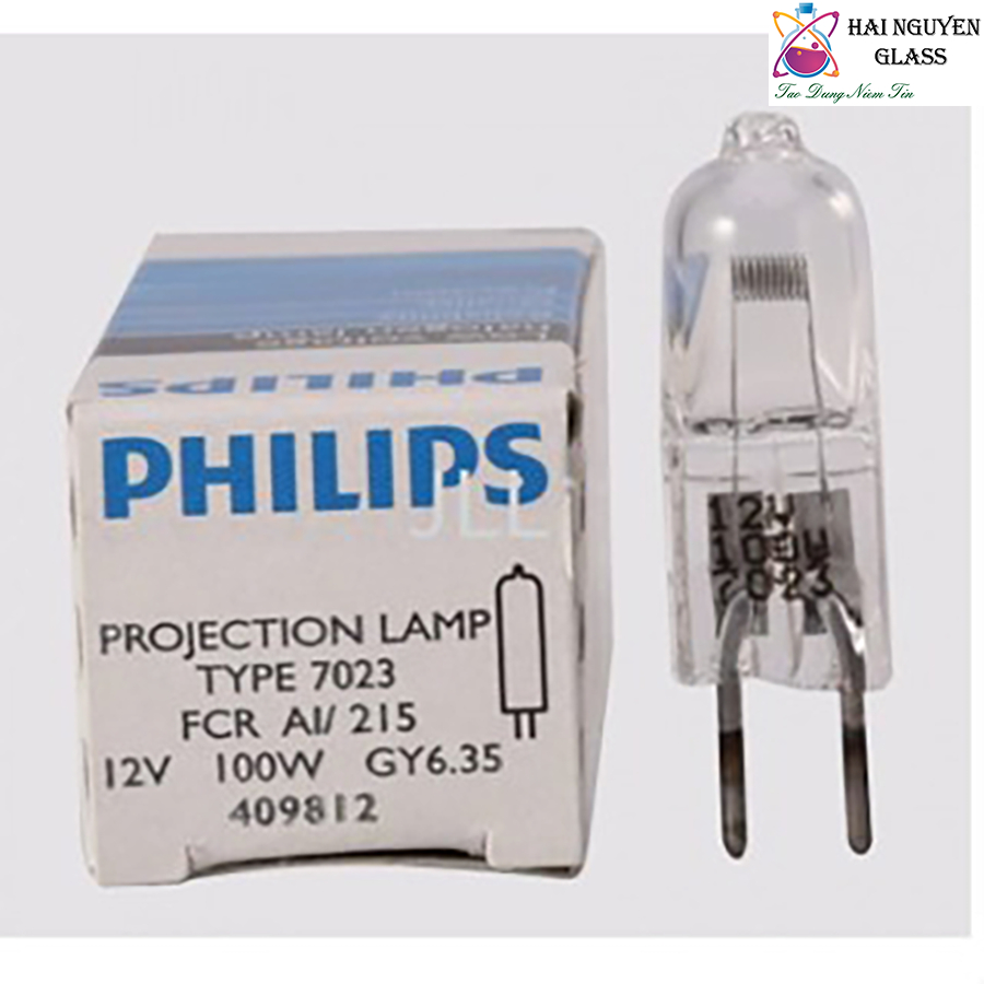Bóng halogen 12V 100W Philips 7023 cho kính hiển vi