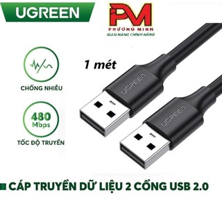 Dây usb 2.0 cao cấp 2 đầu đực dài 1m ugreen 10310- bảo hành chính hãng 12 tháng