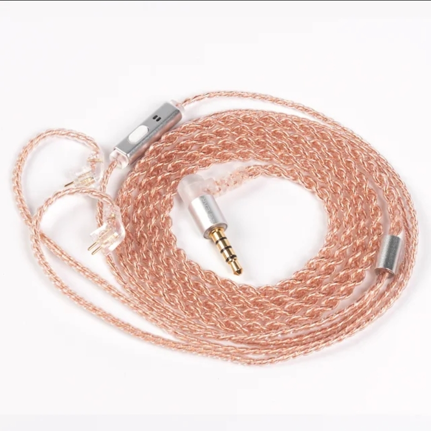 Dây đồng KBEAR 4 lõi chân cắm TFZ có micro
