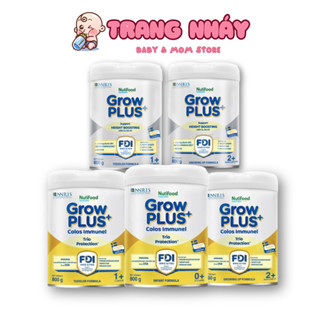 Sữa Bột Nutifood Sweden GrowPLUS+ Bạc Cao Lớn Vượt Trội Và GrowPLUS Vàng Sữa Non - Immunel 800g