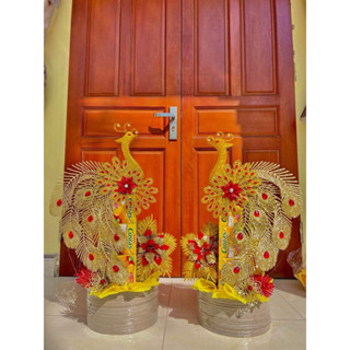 (Giá rẻ)Sét Tráp Trang Trí Công Phượng Full Phụ Kiện,Sét Làm Bánh Trang Trí Tết