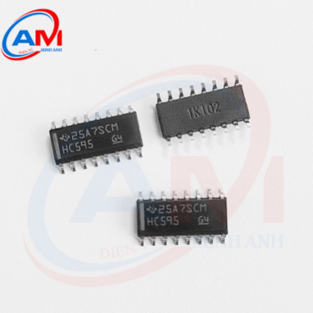 74HC595D 74HC595 SOP-16 3.9mm IC chức năng chân dán
