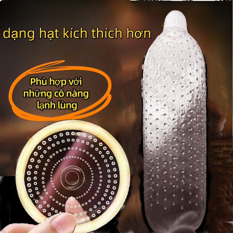 Bao cao su gân gai siêu kích thích Combo,001 dạng hạt kích thích hơn,Cảm giác như lưỡi mèo,dạng hạt