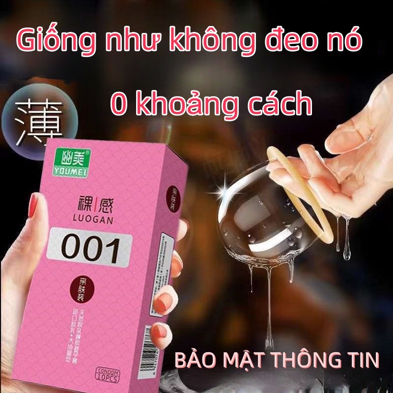 Bao cao su gân gai siêu kích thích Combo,001 dạng hạt kích thích hơn,Cảm giác như lưỡi mèo,dạng hạt