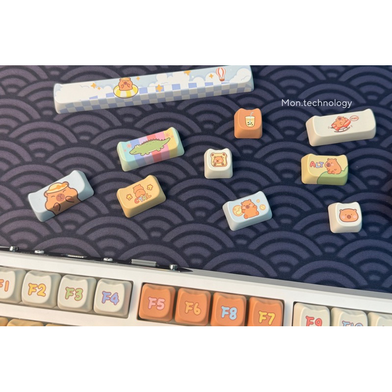 [ Sẵn Hàng ] Keycap Akko Capybara Pudding 140 nút | Profile MOA|MAO | BigBuy360 - bigbuy360.vn