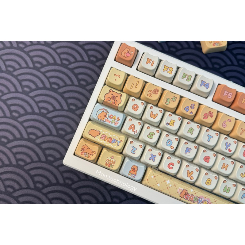 [ Sẵn Hàng ] Keycap Akko Capybara Pudding 140 nút | Profile MOA|MAO | BigBuy360 - bigbuy360.vn