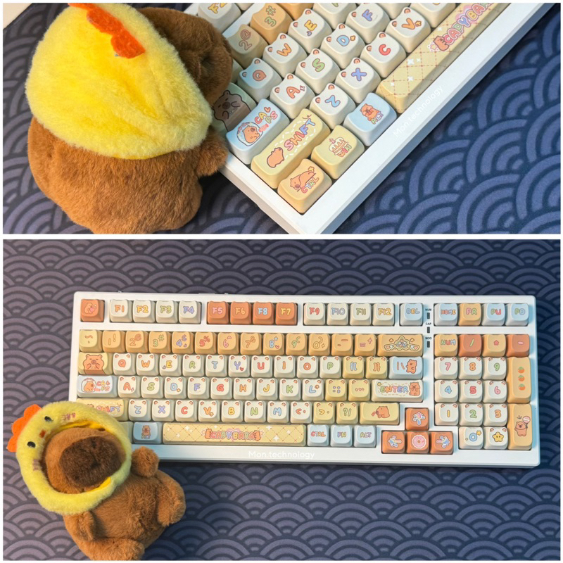 [ Sẵn Hàng ] Keycap Akko Capybara Pudding 140 nút | Profile MOA|MAO