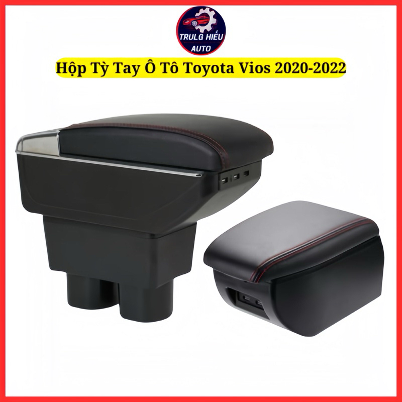 Hộp Tỳ Tay Ô Tô Toyota Vios 2020-2022 (Mẫu 2 Chân Cốc ) Có Nhiều Cổng USB Đa Dụng Phụ Tùng