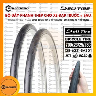 Vỏ - Lốp Xe Đạp Deli Tires SA-301 Gai Trơn 700x23/25/28C - Tối Ưu Khi Di Chuyển Nhanh & Độ Bền Tuyệt Đối