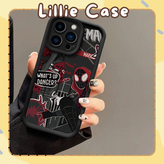 Ốp lưng iPhone Spider Man mềm dẻo, viền cao, chống sốc cho IP X Xs Xr 11 12 13 14 15 Pro Plus Promax