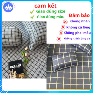 Bộ Ga Gối 4 Món Thun Lạnh, Drap Giường Bo Chun Thun Lạnh Hàn Quốc TẠI PHÚC LIEN BEDDING  Nệm 3-25cm