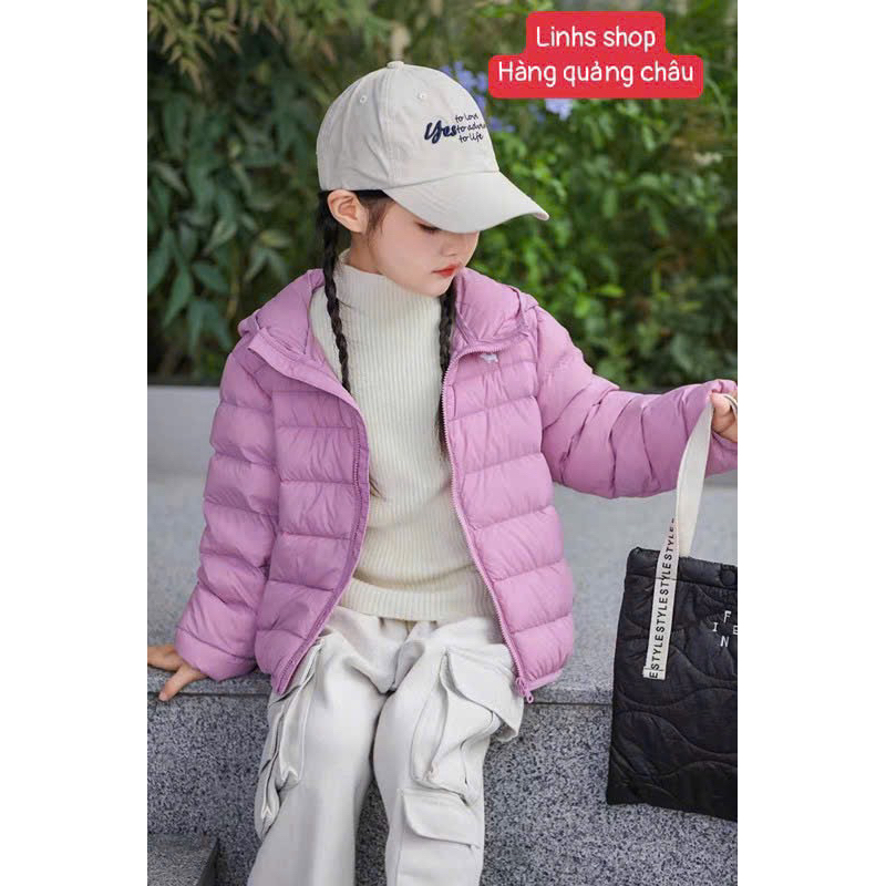 {Quảng chau} ÁO KHOÁC PHAO LÔNG VŨ SIÊU NHẸ BÉ TRAI, BÉ GÁI CAO CẤP- LINHS shop