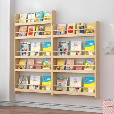 Kệ Giá Sách Treo Tường Montessori Cho Bé, Kệ Mầm Non BENRIKIDS Bắn Vít Không Cần Khoan