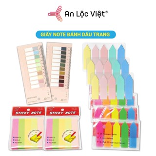 [RẺ VÔ ĐỊCH] Set 3 tập Giấy Note Đánh Dấu Trang - Giấy Phân Trang 5 Màu, màu sắc siêu xinh, nhiều lựa chọn