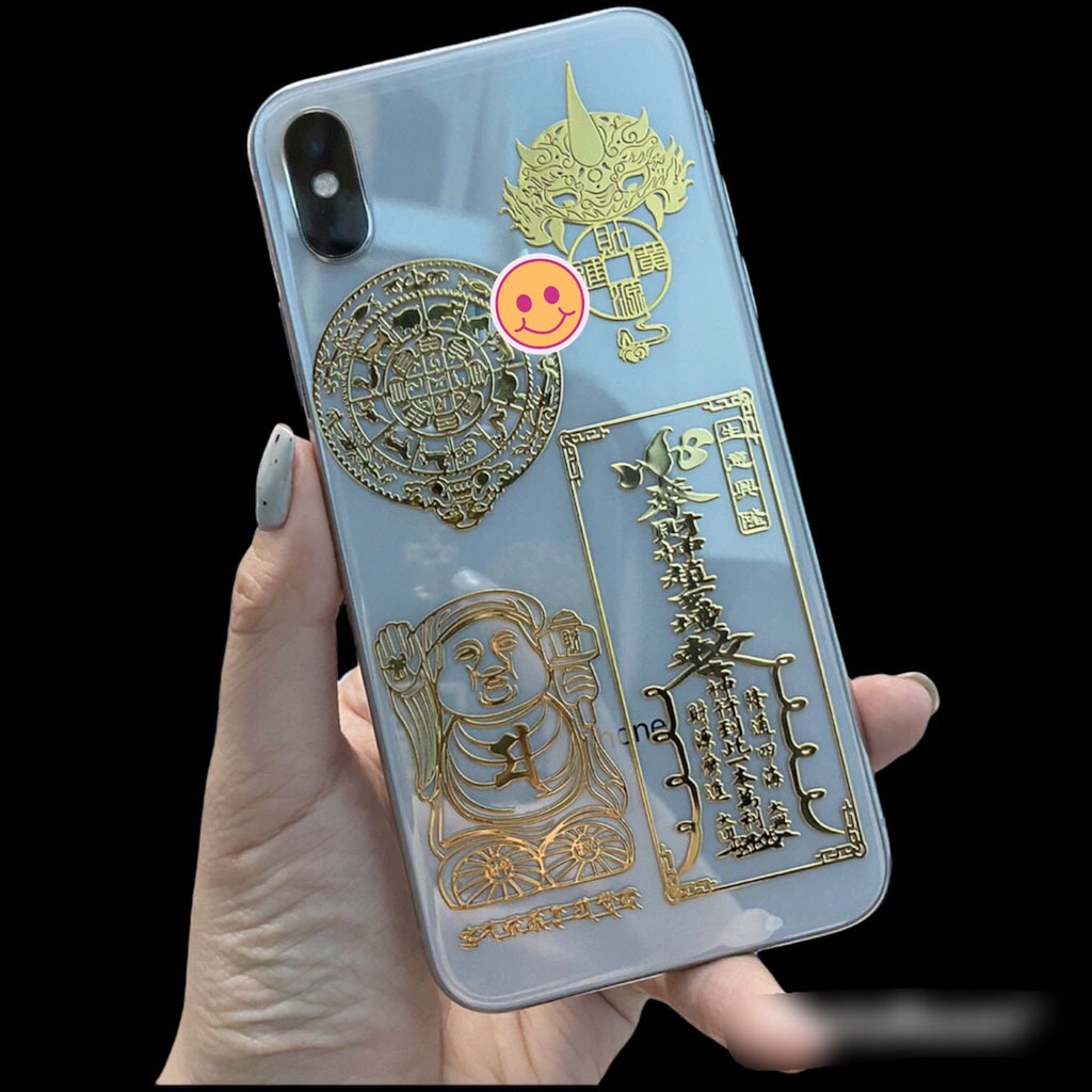Linh phù miếng dán mặt lưng điện thoại iphone và android